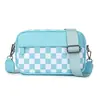 En Stock Transfronterizo Más Vendido Patrón de Tablero de Ajedrez Nuevo Bolso de Hombro Simple Bolso de Mano Cuadrado Pequeño de Moda Bolso Cruzado Antirrobo