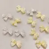Celebridad de Internet Uñas de Lujo Ligero Joyería de Círculo de Zirconia Color de Cinta Conservación Decoración de Uñas Joyería de Círculo Dorada y Plateada Venta al por Mayor