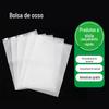 Fábrica atacado PE saco de osso transparente fosco roupas acessórios embalagem auto-selante saco de armazenamento de mercadorias em geral saco de zíper