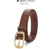 Cinturón de Cuero Negro para Mujer con Hebilla Cuadrada Pequeña, Sencillo y Versátil, Cinturón Decorativo para Jeans, Hebilla en Forma de D para Mujer, Cinturón con Hebilla de Pin, Mayoreo
