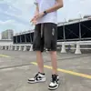 Shorts de mezclilla para hombre, estilo de verano delgado, marca de moda, corte holgado, talla grande, pantalones casuales de longitud media, shorts para hombre estilo americano