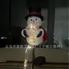 Chegada de Natal Boneco de Neve Luz de Estaca Mágica para Jardim Luz de Encaixe no Solo para Jardim Boneco de Neve