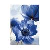 Cuadro colgante de flores azules de Amazon, HD, sin marco, con núcleo nórdico, para dormitorio, abstracto, planta y flores.