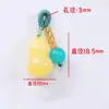 Anilla pequeña con borla de cera de abejas, colgante pequeño con forma de espiga, joyería artesanal, anilla tejida a juego, accesorios para pulseras