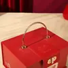 Caja de Dulces para Boda, Caja para Banquete de Boda, Maleta con Tapa Abatible, Caja de Regalo, Caja Vacía, Maleta Perlada, Venta al por Mayor para Dama de Honor y Padrino