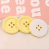 Macaron Japonês Cor Sólida Botão Redondo Acessórios DIY Acessórios Feitos à Mão Acessórios de Botão para Roupas Material Atacado
