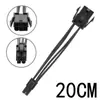 Cabo Adaptador de Placa de Vídeo 6 Pinos para CPU 4 Pinos com Saída 6 Pinos da Placa de Vídeo para Placa-Mã do Computador Alimentação CPU 4 Pinos 4 Pinos