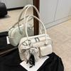 Bolsa Transfronteriza de Gran Capacidad para Mujer, Versátil Modelo Nuevo 2026, Diseño de Nicho, Bolso de Hombro Único para Debajo del Brazo, Bolso Boston Bowling