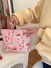312282 Bolso de Cosméticos Nuevo Lindo y Suave de Otoño e Invierno para Mujer Acolchado de Gran Capacidad Portátil Bolso de Cosméticos