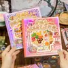 Yuxian 3: A Través del Tiempo - Serie Soy un Chef Libro de Pegatinas PET, Material DIY Temático de Comida para Diarios, 2 Diseños