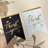 Nueva Etiqueta Colgante de Tarjeta de "Gracias" Estampada en Oro Etiqueta de Cola de Golondrina para Tarjeta de Agradecimiento de Regalo Fabricante Etiqueta de Regalo al por Mayor