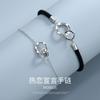 Pulsera de pareja de doble anillo hebilla de anillo pulsera tejida a mano pulsera para hombre y mujer Qixi 520 regalo para amantes nuevo