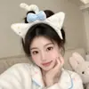 Faixa de cabelo fofa e criativa com rosto engraçado para lavar o rosto coreana, faixa de cabelo de cenoura e peixe salgado de celebridade da internet, faixa de cabelo estilo TikTok para mulheres