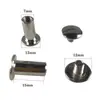 Fabricantes de Shenzhen suministran directamente clavo de cuenta de cabeza plana de 12 mm remache de hijo-madre de hierro niquelado tornillo de bloqueo tuerca