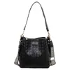 Bolso de mano de moda para mujer, nuevo modelo 2026 para ir al trabajo, bolso tipo cubo tejido simple, bolso de hombro y bandolera