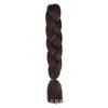 Atacado Transfronteiriço Extensões de Cabelo de Trança Grande Cor Única Peruca de Dreadlocks Africanos Trança Jumbo Trança Solta Grande Fibra Sintética Colorida