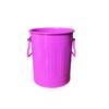 Portalápices de Hierro, Cubo de Almacenamiento de Papelería de Escritorio de Gran Capacidad para Estudiantes, Cubo Decorativo de Hierro de Colores para Brochas de Maquillaje en Casa