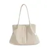 Moda Coreana e Japonesa simples grande capacidade brilhante 2026 nova bolsa de ombro tote de outono para mulher com acessórios