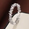 Anel Folha Cheio de Diamantes Mais Vendido Transfronteiriço Melhor Vendedor na Amazon Anel Oval com Diamantes Pavimentados Venda Direta da Fábrica