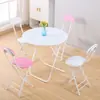 Mesa de Jantar Dobrável Mesa de Jantar para Casa Mesa de Estudante Mesa Dobrável Simples Portátil para Exterior Fabricante de Mesa Redonda