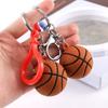 Basquete 3D Plástico Pvc Estéreo Pingente Chaveiro Bola Chaveiro Meninas Bolsa Chaveiro Pingente de Boneca