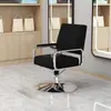 Silla de peluquería para salones de moda, especializada para permanentes y tintes, elegante silla de corte de acero inoxidable ajustable, silla de barbero de alta gama