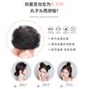 Diadema de Cabello Real, Peluca Linda de Moño, Peinado para Mujer, Verano Dinastía Han, Peluca de Estilo Antiguo, Accesorios para el Cabello, Diadema Esponjosa y Despeinada