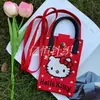 Nueva Bolsa de Teléfono Tejida de Dibujos Animados Kt, Bolso Cruzado de Diseño de Nicho, Bolso Tejido de Dibujos Animados Moderno y Versátil, Venta al por Mayor de Fábrica
