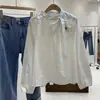 2026 Fresca y Sencilla Cintura Elástica Paisley Gasa Versátil Cintura de Corbata Floral Camisa Verano Holgada Dulce Babydoll Blusa