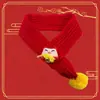 Bufanda linda de Año Nuevo para Gatos y Perros, Accesorio Navideño de Reno para Mascotas, Calentador de Cuello Festivo Rojo para Perros Pequeños
