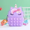 Nuevo Matarratas Bolsa Pionera Billetera Princesa Silicona Cruzada Adulto y Niños Descompresión Bolsa de Conejo Unicornio