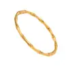 Pulseira Feminina de Aço Inoxidável Simples, Anel Aberto Liso, Joia de Mão, Bambu com Nó Chinês, Aço Titânio, Novo, Venda Quente Transfronteiriça