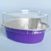 Taza para Hornear Color Amor Engrosada Taza para Pudín Mousse Pastel Especial para Horno Caja Resistente al Horno de Papel de Aluminio Portador de Pastel de Luna