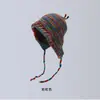 Novo Chapéu de Lã Pequeno Quente e Versátil para Outono e Inverno 2024 Estilo Japonês Doce Colorido Gorro Chapéu de Proteção para Orelhas para Mulheres Tendência