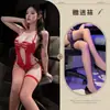 Lencería Erótica Estilo Muñeca, Body Sexy con Forma de Palma, Lencería Erótica para Mujer, Uniforme con Abertura en la Entrepierna, Ropa de Dormir Seductiva