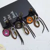 Novo Pingente de Rosca de Couro PU da Huayang Bolsa Chaveiro Lanyard de Telefone Acessório Decorativo Trançado