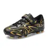 Zapatos de Fútbol para Niños con Velcro Transfronterizos con Tacos Largos y Tacos Pequeños, Zapatos de Fútbol para Estudiantes, Antideslizantes, Resistentes al Desgaste, Zapatos de Fútbol para Competición y Entrenamiento