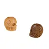 Nuevas Cuentas Sueltas Talladas de Calavera de Sándalo para Pulsera Tejida a Mano DIY, Collar, Colgante, Accesorios de Madera Maciza