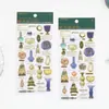 Tipetoys Estilo Chino Guka Serie Museo del Tesoro Chino Estampado en Caliente Llama Glaseada Cristalería Pegatinas para Diario