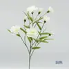 Ramo de flor individual de clavel pequeño de múltiples cabezas para jarrón, decoración del hogar, decoración de sala de estar, adorno de mesa de comedor, flor artificial