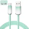 Venda Quente de Fábrica 60W Tipo Cristal de Gelo Type-C Carregamento Super Rápido Adequado para Apple 14/15 Cabo Trançado Cabo de Carregamento Rápido Pd27W