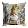Fundas de Almohada Serie Navideña para Decoración de Dormitorio y Sofá, Fundas de Cojín Estampadas de Papá Noel y Muñeco de Nieve Venta al por Mayor