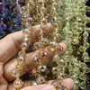 6mm 8mm Furo Transversal Cristal de Morango Cristal Multifacetado Contas Soltas DIY Pulseira Feita à Mão Acessórios de Joias para Pendurar no Carro Contas