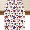 Toalha de Mesa Americana para Dia da Independência, Jogo Americano, Toalha de Mesa Decorativa Pequena Estampada com Isolamento Térmico
