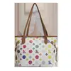 Bolsas de Mujer Transfronterizas 2026 Nuevo Estilo Estampado Retro Gran Capacidad Bolso Tote Elegante de Gama Alta para Viajes Cotidianos Moderno