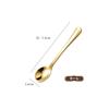 Cuchara redonda pequeña de acero inoxidable 304 extra pequeña 7.5cm cuchara para condimentos cuchara de café Cuchara para postre de nido de pájaro helado helado