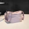 Bolsa Pequena Feminina 2024 Novo Verão Nylon Pano Ombro Crossbody Bolsa Coreano Casual Casal Estudante Pequena Bolsa Quadrada para Homens
