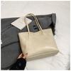 Bolsa de Tote Retro de Gran Capacidad Transfronteriza para Mujer 2026 Invierno Nuevo Estilo Coreano Simple Versátil Moda Bolso de Hombro para Viajar