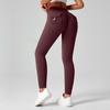Calças de ioga fitness de cintura alta para mulheres, levantamento de quadril, elástico de corrida, justas, fitness