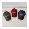 Gorra de Béisbol de Mezclilla Lavada Estilo Coreano con Letras Bordadas Retro Visera Curva Versátil Casual para Niños Venta al por Mayor Infantil de Moda
